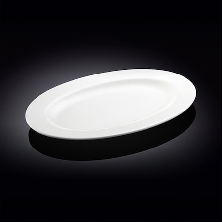 Wilmax 992026 14 in. Oval Platter, White, 12PK WL-992026 / A
